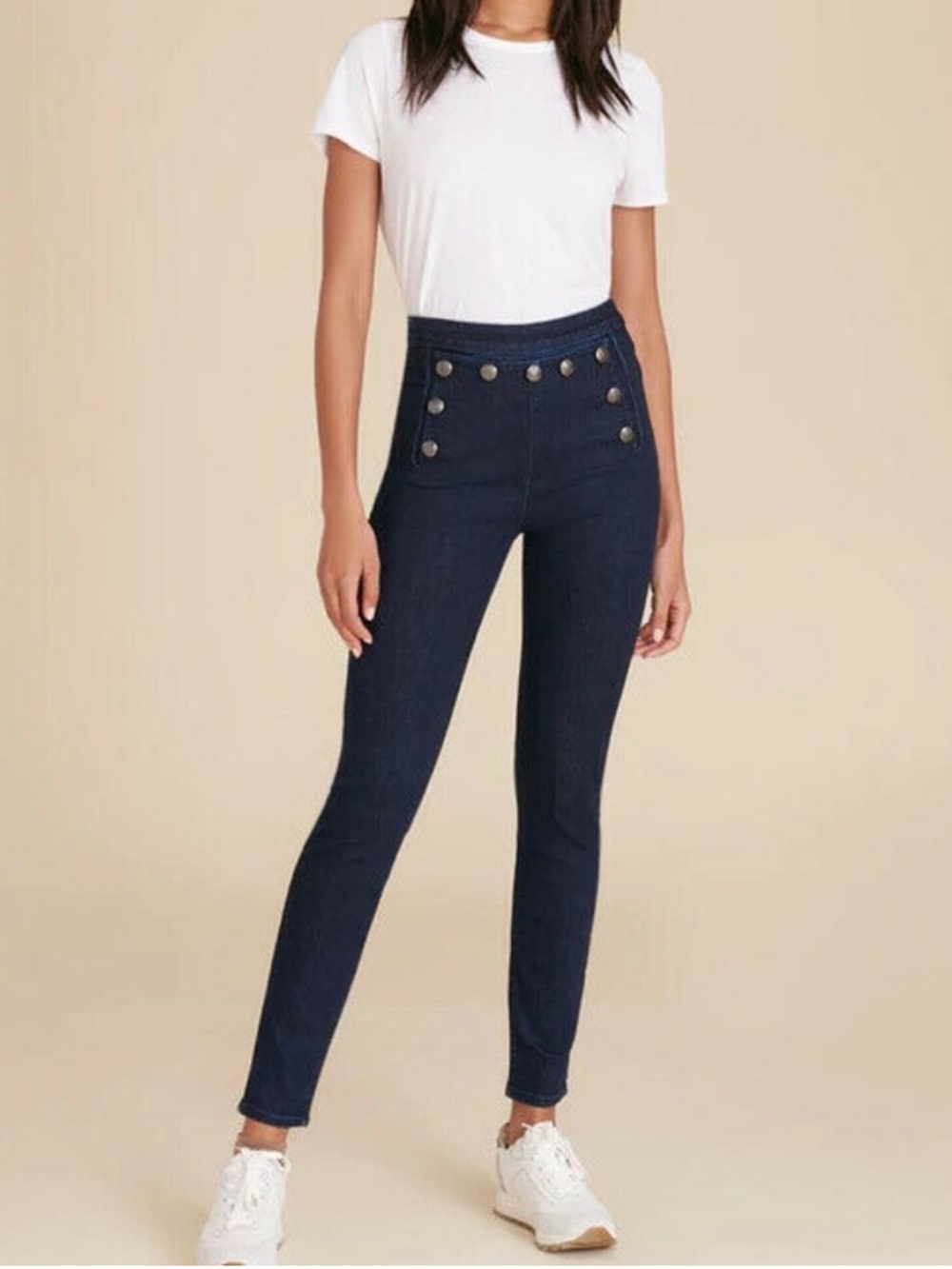 Veronica Beard Jane Skinny Sailor High Rise Jean Womens 27/4